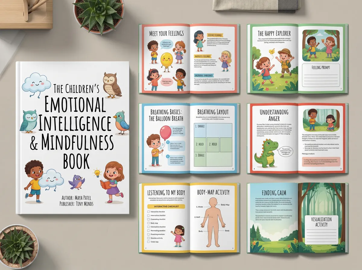 The Children's Emotional Intelligence and 202605162350 — Book Cover Design by DesignDile